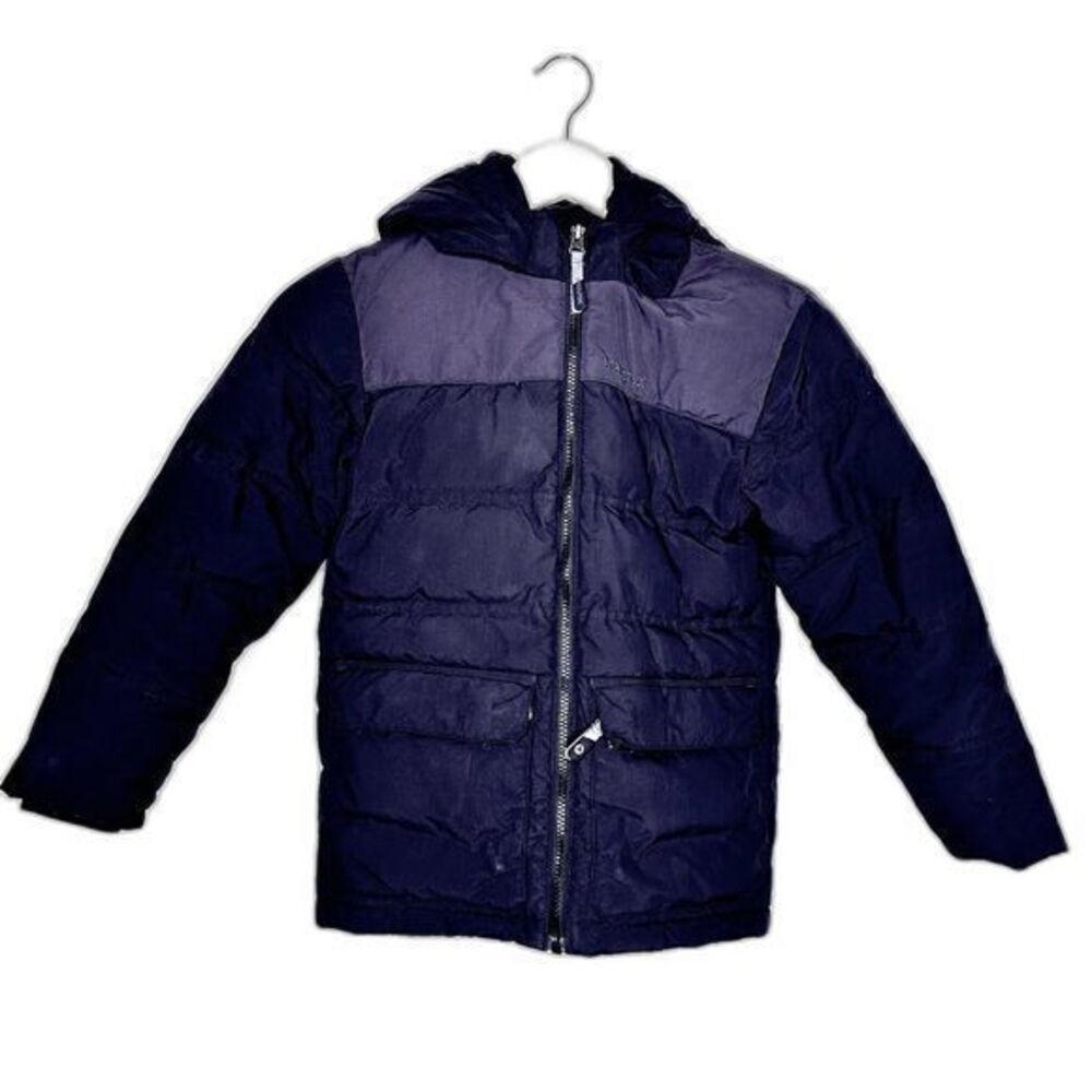 Marmot Boys Black Duck Down Zippered‎ Hooded Winter Puffer Jacket Size
